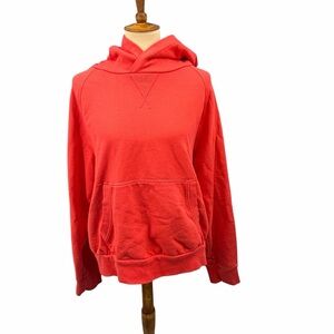 Athleta Moonrise Split back Hoodie Bright Coral